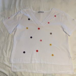 Mexican embroidered blouse.